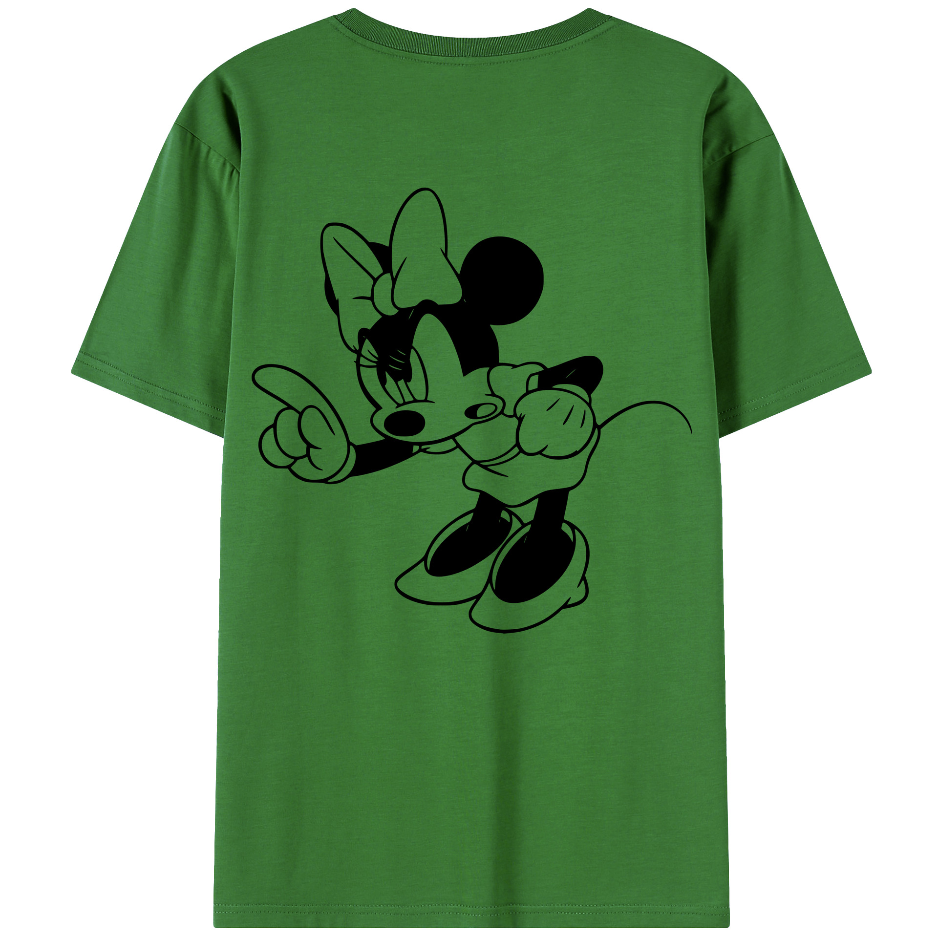 （画像用） ミッキーマウス Mickey Mouse レディース半袖Tシャツ(バックプリント)